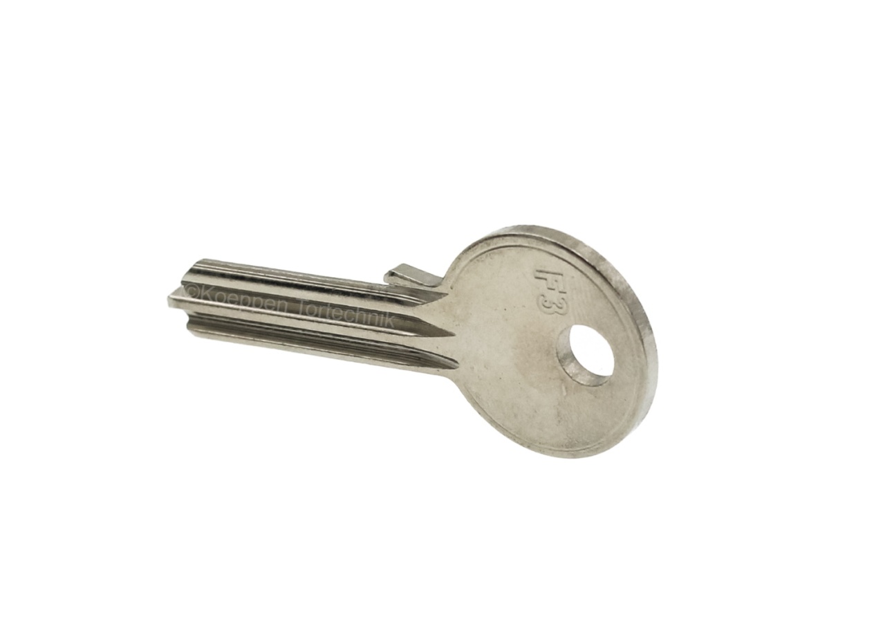 Schlüsselrohling für Profil-Halbzylinder, 30,5+10mm - Hörmann