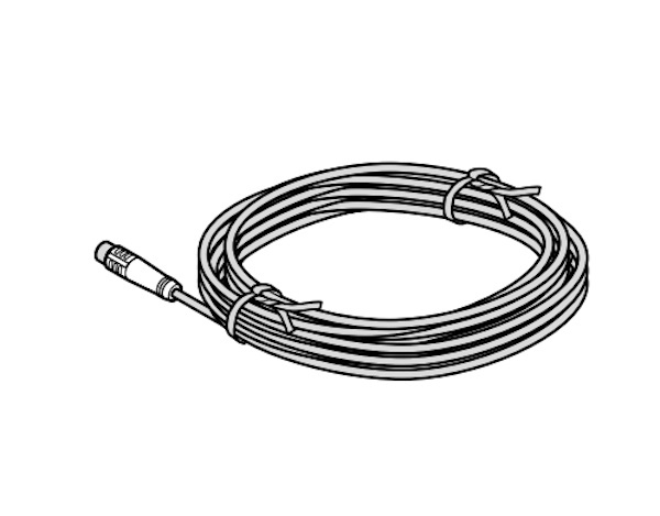 Kabel Snap-Kabel weiß 4-polig Lichtgitter Länge: 4000 mm