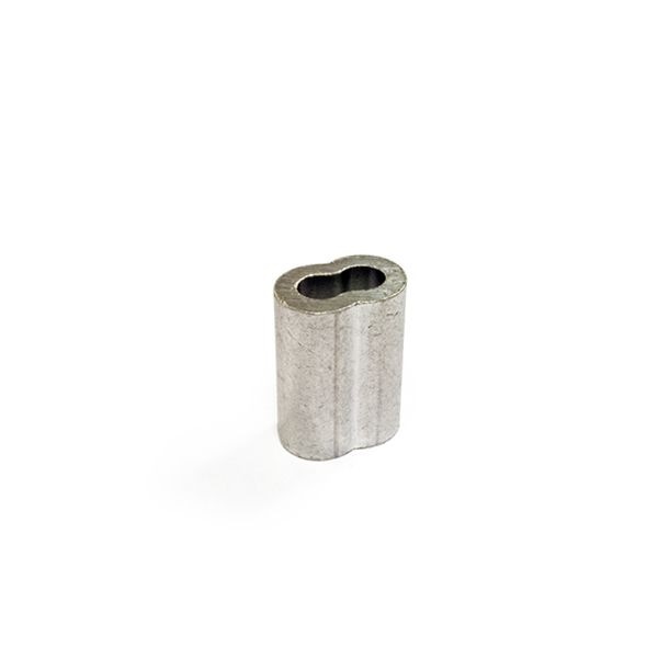 Seilklemme (Presshülse) oval Aluminium für 4 mm Drahtseil