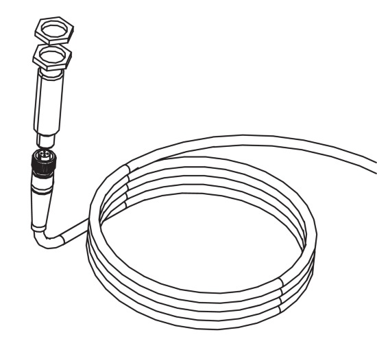 Näherungsschalter Sensor AR/DR mit Kabel und Stecker winklig