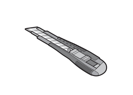 Cuttermesser für Mobile Fahrzeugsperre Oktablock