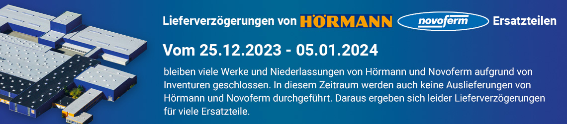 Novoferm Torsionsfeder 654 linke Wicklung L 50-56-876 - Hörmann / Novoferm  Ersatzteile günstig für Tore und mehr
